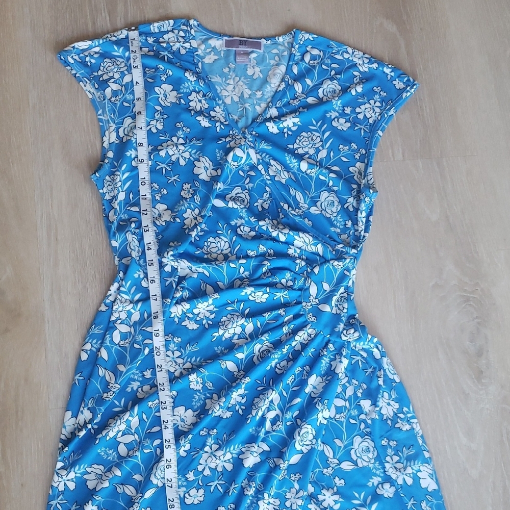 BY Design Chic Blue Floral Mini Dress